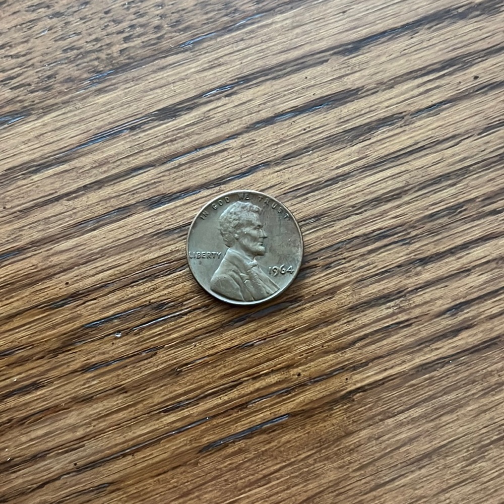 1964 Lincoln Memorial Penny RARE with Liberty L on edge No Mint Mark